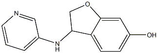 3-(pyridin-3-ylamino)-2,3-dihydro-1-benzofuran-6-ol 结构式