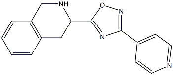 3-(pyridin-4-yl)-5-(1,2,3,4-tetrahydroisoquinolin-3-yl)-1,2,4-oxadiazole 结构式