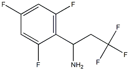 3,3,3-trifluoro-1-(2,4,6-trifluorophenyl)propan-1-amine 结构式