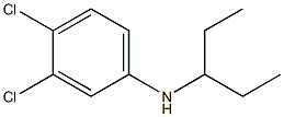 3,4-dichloro-N-(pentan-3-yl)aniline 结构式