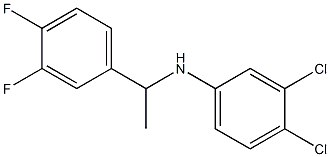 3,4-dichloro-N-[1-(3,4-difluorophenyl)ethyl]aniline 结构式