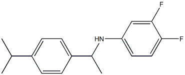 3,4-difluoro-N-{1-[4-(propan-2-yl)phenyl]ethyl}aniline 结构式