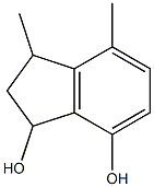 3,4-dimethyl-2,3-dihydro-1H-indene-1,7-diol 结构式