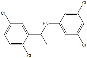 3,5-dichloro-N-[1-(2,5-dichlorophenyl)ethyl]aniline 结构式