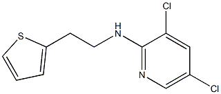 3,5-dichloro-N-[2-(thiophen-2-yl)ethyl]pyridin-2-amine 结构式