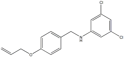 3,5-dichloro-N-{[4-(prop-2-en-1-yloxy)phenyl]methyl}aniline 结构式