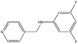 3,5-difluoro-N-(pyridin-4-ylmethyl)aniline 结构式