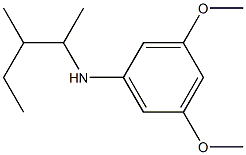 3,5-dimethoxy-N-(3-methylpentan-2-yl)aniline 结构式