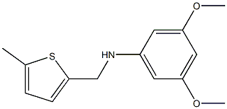 3,5-dimethoxy-N-[(5-methylthiophen-2-yl)methyl]aniline 结构式