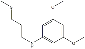 3,5-dimethoxy-N-[3-(methylsulfanyl)propyl]aniline 结构式