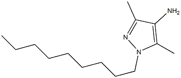 3,5-dimethyl-1-nonyl-1H-pyrazol-4-amine 结构式