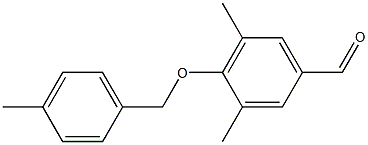 3,5-dimethyl-4-[(4-methylphenyl)methoxy]benzaldehyde 结构式