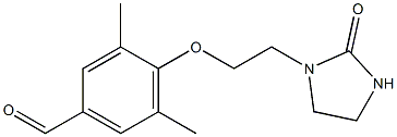 3,5-dimethyl-4-[2-(2-oxoimidazolidin-1-yl)ethoxy]benzaldehyde 结构式