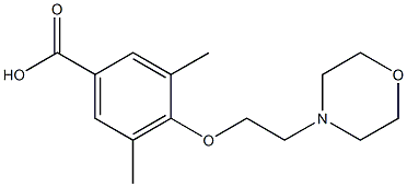 3,5-dimethyl-4-[2-(morpholin-4-yl)ethoxy]benzoic acid 结构式