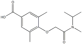 3,5-dimethyl-4-{[methyl(propan-2-yl)carbamoyl]methoxy}benzoic acid 结构式