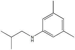 3,5-dimethyl-N-(2-methylpropyl)aniline 结构式