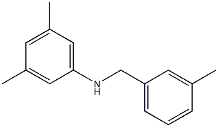 3,5-dimethyl-N-[(3-methylphenyl)methyl]aniline 结构式