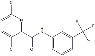 3,6-dichloro-N-[3-(trifluoromethyl)phenyl]pyridine-2-carboxamide 结构式