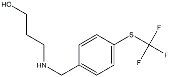 3-[({4-[(trifluoromethyl)sulfanyl]phenyl}methyl)amino]propan-1-ol 结构式