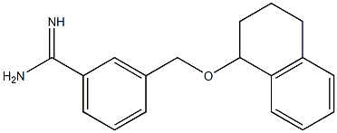 3-[(1,2,3,4-tetrahydronaphthalen-1-yloxy)methyl]benzenecarboximidamide 结构式