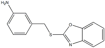 3-[(1,3-benzoxazol-2-ylsulfanyl)methyl]aniline 结构式