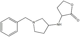 3-[(1-benzylpyrrolidin-3-yl)amino]oxolan-2-one 结构式