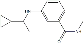 3-[(1-cyclopropylethyl)amino]-N-methylbenzamide 结构式