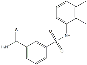 3-[(2,3-dimethylphenyl)sulfamoyl]benzene-1-carbothioamide 结构式