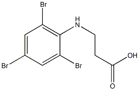 3-[(2,4,6-tribromophenyl)amino]propanoic acid 结构式