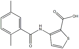 3-[(2,5-dimethylbenzene)amido]thiophene-2-carboxylic acid 结构式