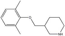 3-[(2,6-dimethylphenoxy)methyl]piperidine 结构式