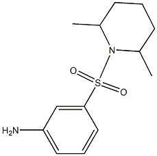 3-[(2,6-dimethylpiperidin-1-yl)sulfonyl]aniline 结构式