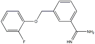 3-[(2-fluorophenoxy)methyl]benzenecarboximidamide 结构式