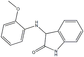 3-[(2-methoxyphenyl)amino]-2,3-dihydro-1H-indol-2-one 结构式