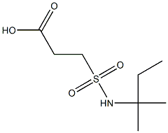 3-[(2-methylbutan-2-yl)sulfamoyl]propanoic acid 结构式