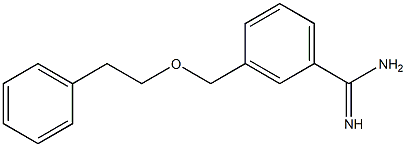 3-[(2-phenylethoxy)methyl]benzene-1-carboximidamide 结构式