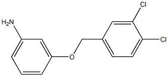 3-[(3,4-dichlorophenyl)methoxy]aniline 结构式