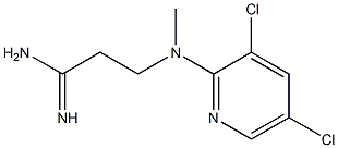 3-[(3,5-dichloropyridin-2-yl)(methyl)amino]propanimidamide 结构式