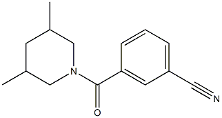 3-[(3,5-dimethylpiperidin-1-yl)carbonyl]benzonitrile 结构式