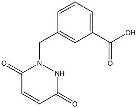 3-[(3,6-dioxo-3,6-dihydropyridazin-1(2H)-yl)methyl]benzoic acid 结构式