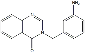 3-[(3-aminophenyl)methyl]-3,4-dihydroquinazolin-4-one 结构式