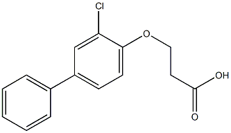 3-[(3-chloro-1,1'-biphenyl-4-yl)oxy]propanoic acid 结构式