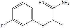 3-[(3-fluorophenyl)methyl]-3-methylguanidine 结构式