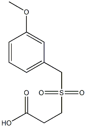 3-[(3-methoxybenzyl)sulfonyl]propanoic acid 结构式