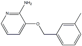 3-[(3-methylphenyl)methoxy]pyridin-2-amine 结构式