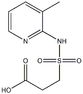 3-[(3-methylpyridin-2-yl)sulfamoyl]propanoic acid 结构式