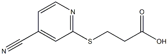 3-[(4-cyanopyridin-2-yl)thio]propanoic acid 结构式
