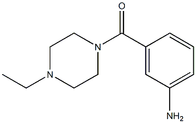 3-[(4-ethylpiperazin-1-yl)carbonyl]aniline 结构式