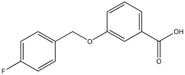 3-[(4-fluorophenyl)methoxy]benzoic acid 结构式