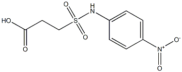 3-[(4-nitrophenyl)sulfamoyl]propanoic acid 结构式